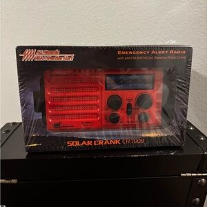 NOAA Red Solar Crank Emergency Alert Radio